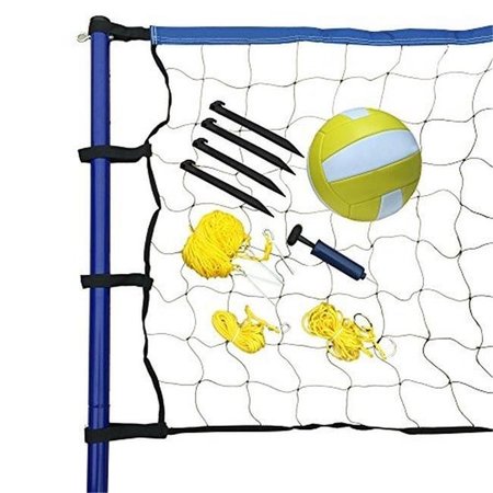 OLYMPIAN ATHLETE Portable Volleyball Net Posts; Ball & Pump Set OL131151